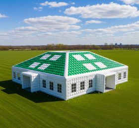 Tent1-6417 Зеленая Белая Надувная Событийная Палатка