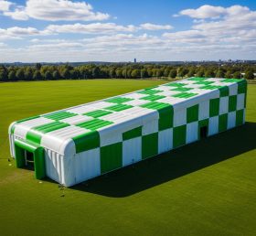 Tent1-6422 Зеленая Белая Надувная Прямоугольная Палатка