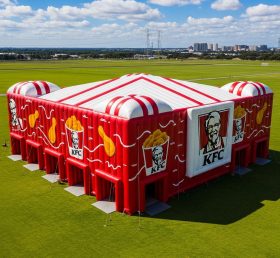 Tent1-6443 Красная надувная конструкция KFC