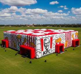 Tent1-6445 Красно-белая надувная конструкция KFC