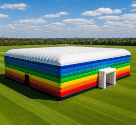 Tent1-6503 Радужная полосатая надувная палатка