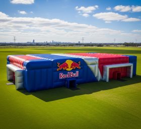 Tent1-6504 Красно-сине-серебряная надувная палатка