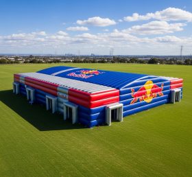 Tent1-6505 Красно-сине-серебристая надувная палатка