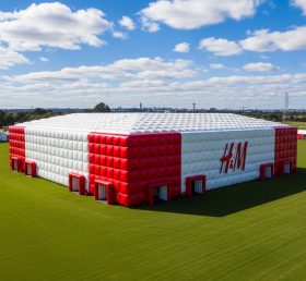 Tent1-6516 Красно-белая надувная палатка для мероприятий HM