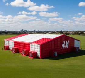 Tent1-6517 Красно-белая надувная палатка HM