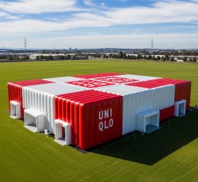 Tent1-6524 Красно-белая надувная палатка UNIQLO