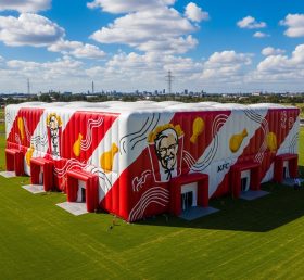 Tent1-6525 Красно-белый надувной павильон KFC