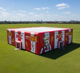Tent1-6609 Кубическая надувная палатка для мероприятия бренда KFC