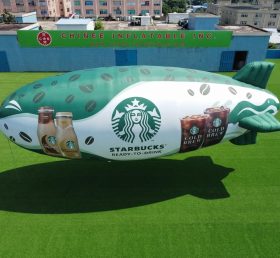 B3-290 Гигантский рекламный надувной дирижабль Starbucks