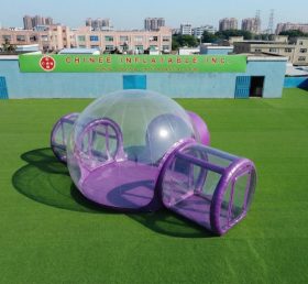 Tent1-5048L Фиолетовая надувная пузырчатая палатка