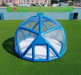Tent1-5049B Синяя Сферическая Надувная Пузырьковая Палатка