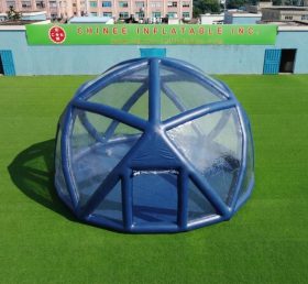 Tent1-5049C Темно-синяя сферическая надувная палатка-пузырь