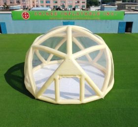 Tent1-5049J Пастельно-жёлтая сферическая надувная палатка-бабл