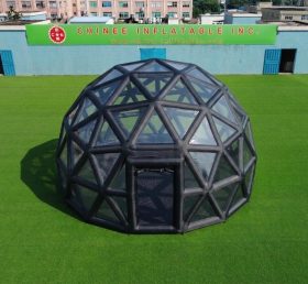 Tent1-5041A Черная сферическая конструкция надувной пузырьковый шатёр