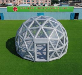 Tent1-5041E Серое Сферическое Сооружение Надувной Пузырчатый Шатер