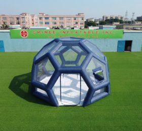 Tent1-5010E Темно-синий надувной пузырьковый дом