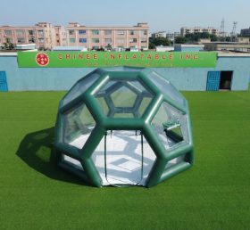 Tent1-5010F Темно-зеленый надувной пузырьковый дом