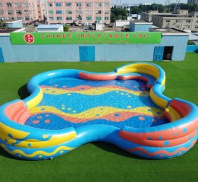 Pool4-034 Бассейн надувной неправильной формы