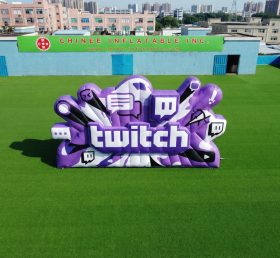 S4-2130 надувная рекламная вывеска Twitch