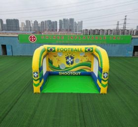 T11-7083 Надувная игра «Футбольные броски» в стиле сборной Бразилии