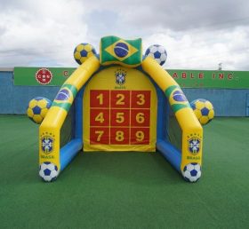 T11-7086 Надувная игра в футбол на точность в стиле сборной Бразилии
