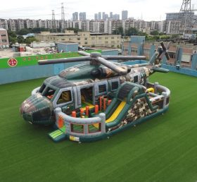 T6-6847 Надувная игровая площадка в тематике вертолета