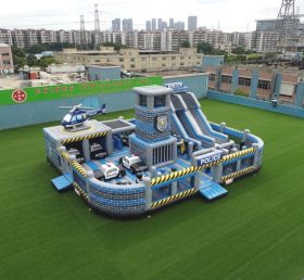 T6-6859 Надувная игровая площадка в тематике полицейского участка