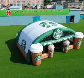 Tent1-7145 Рекламная надувная палатка Starbucks