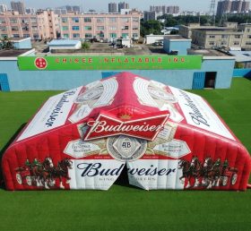 Tent1-7155 рекламная надувная кубическая палатка Budweiser