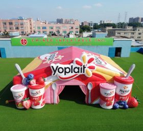 Tent1-7289 Надувная палатка с рекламой Yoplait