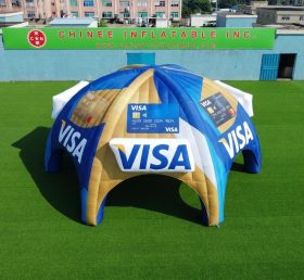 Tent1-7360 Рекламная надувная паукообразная палатка Visa