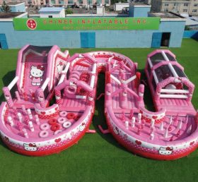 CR2-728 Тематическая полоса препятствий Hello Kitty Большой надувной бег с испытаниями