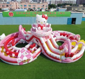 CR2-948 Полоса препятствий с надувными элементами в стиле Hello Kitty