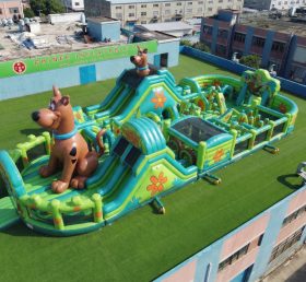 GF3-1029 Надувная игровая площадка в стиле Скуби-Ду