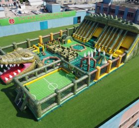 GF3-655 Крокодиловая тема гигантский надувной парк