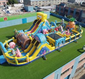 GF3-717 Надувная игровая площадка в стиле Губки Боба