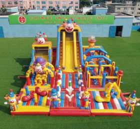 GF3-740 Надувная игровая площадка в клоунской тематике