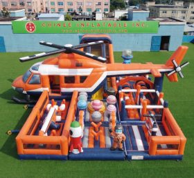 GF3-756 Надувная игровая площадка в стиле вертолёта
