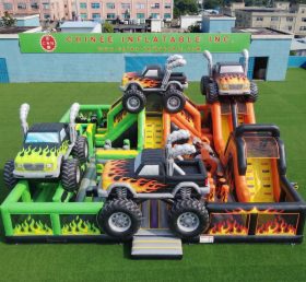 GF3-764 Надувная игровая площадка в стиле монстр-траков