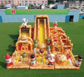 GF3-766 Надувной игровой площадка в пицца-тематике