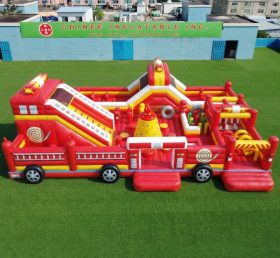 GF3-794 Надувная игровая площадка с тематикой пожарной машины