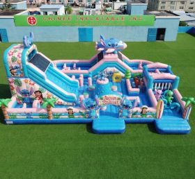 GF3-799 надувной игровой площадка в стиле Лило и Стич