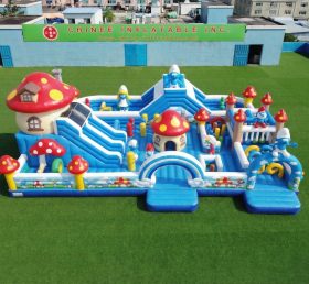 GF3-830 Надувная игровая площадка в стиле Смурфиков