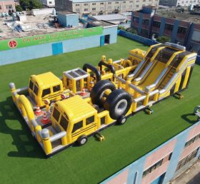 GF3-835 Автопарк надувной с автобусной тематикой