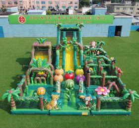 GF3-957 Надувная игровая площадка в джунглях