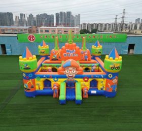 T5-3151 Надувной замок в стиле Blippi Wonders