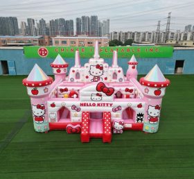 T5-3169 Надувной замок в стиле Hello Kitty