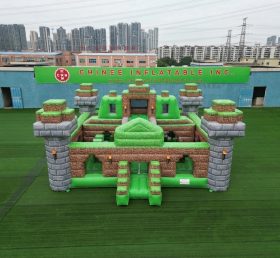 T5-3180 Надувной замок в стиле Minecraft