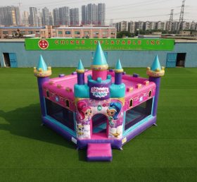 T5-3287 Батутный замок в стиле Shimmer & Shine