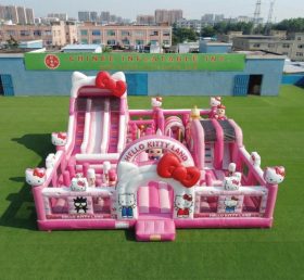 T6-7077 Надувной аттракцион в стиле Hello Kitty